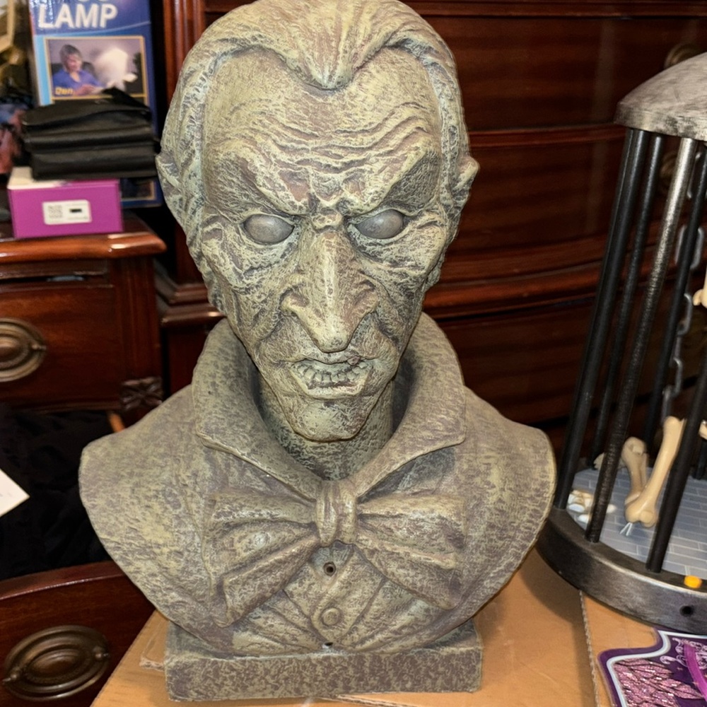 Dracula stone statue